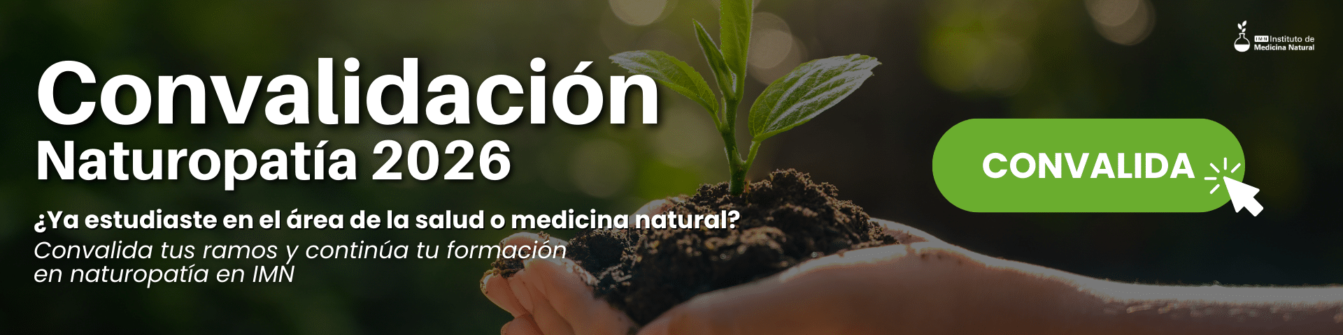 Banner Convalidación Naturopatía 2026