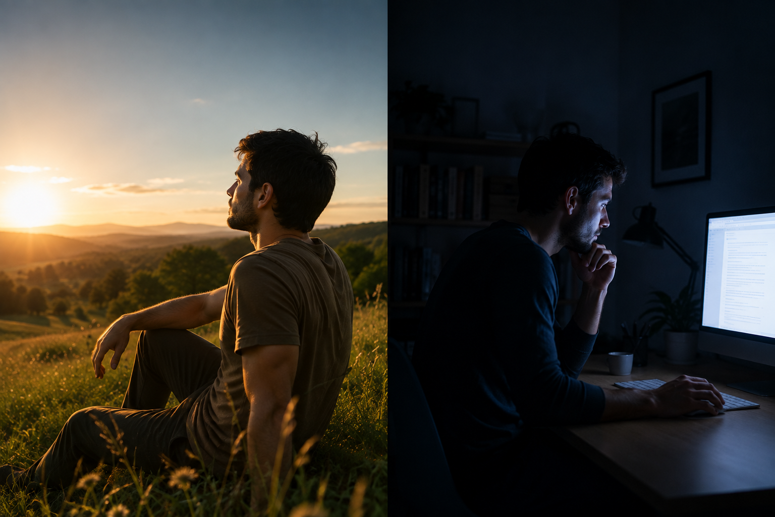 Diferencia espectral entre luz solar y luz artificial