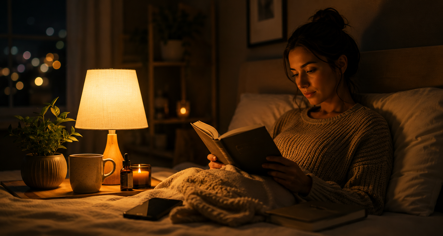 Lectura relajante antes de dormir
