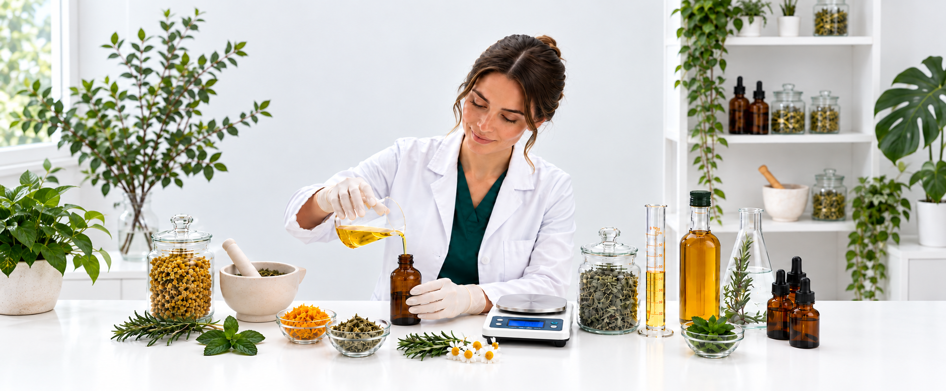 Elaboración de preparaciones herbales