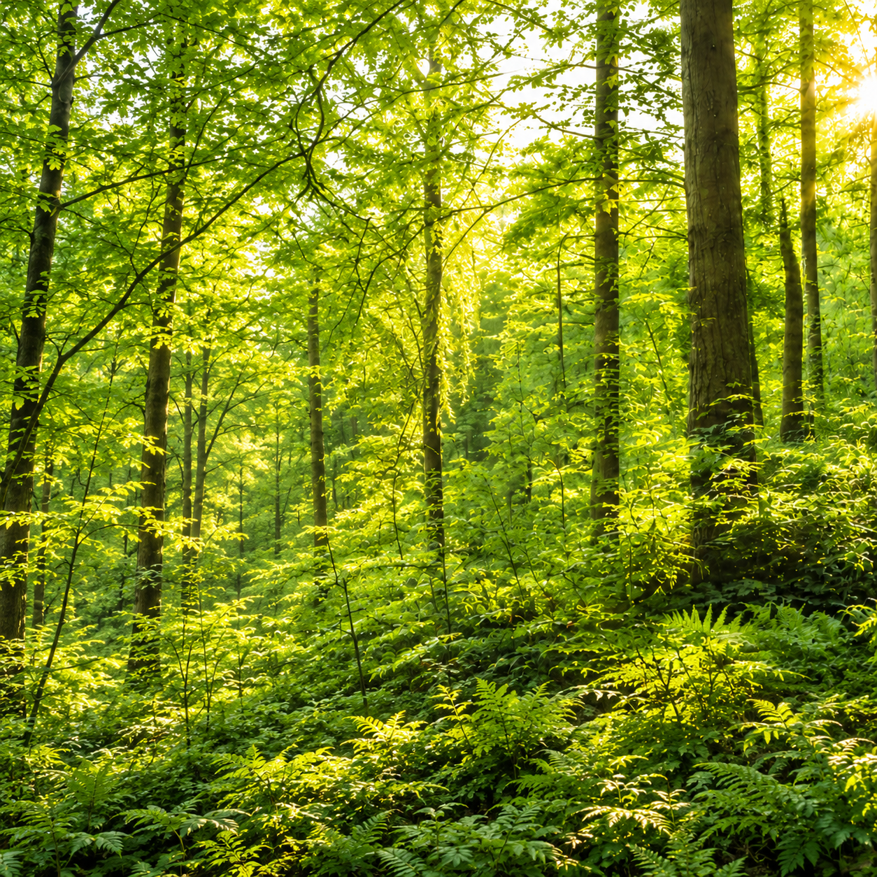 Bosque soleado Naturopatía